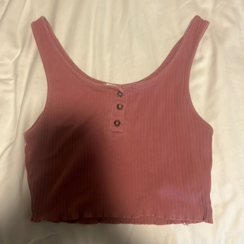 Tank top with buttons